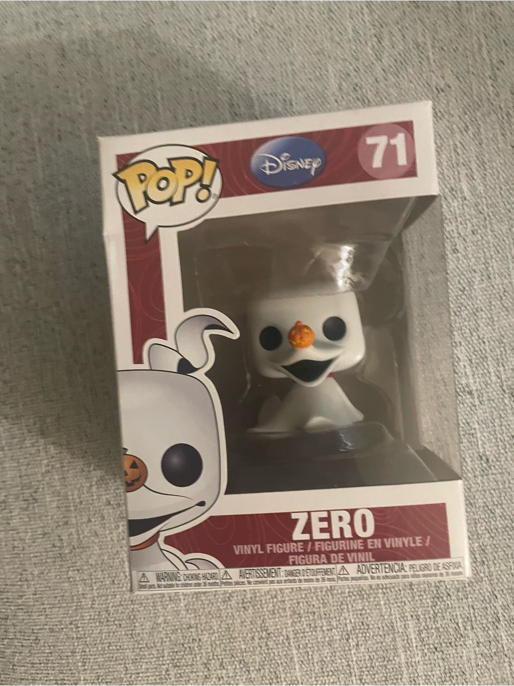 Funko White and Orange Disney Zero #71 Pop! Vinyl
